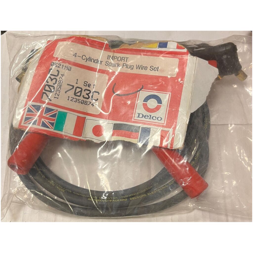 Tändkabelsats 7mm 4-cyl import , Delco 12350874 703C