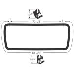 Framrutegummilist 1955-56 2dr 4dr sedan Dodge Plymouth