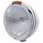 Classic Headlight Assembly With H6024 Bulb & Amber Turn Signal