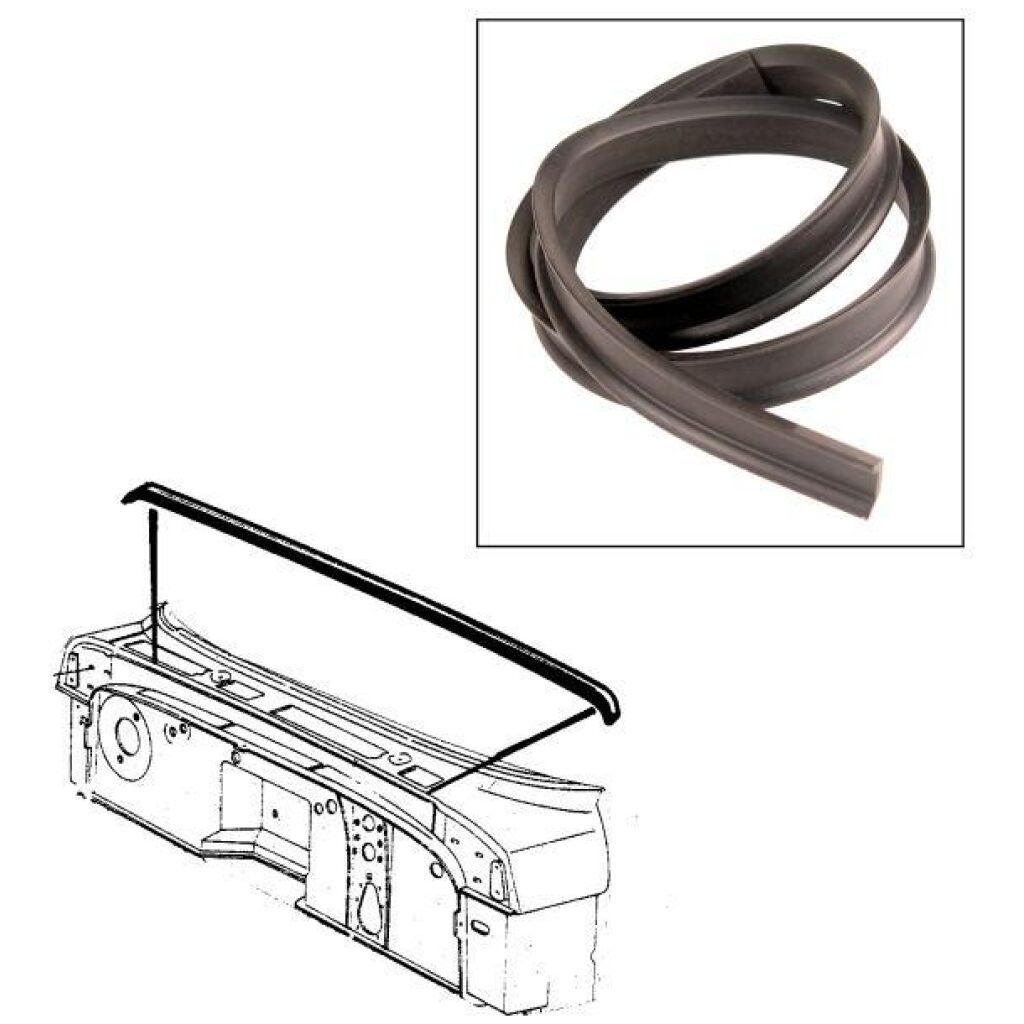 Torpedgummilist Huv 1955-56 2dr 4dr ht cab sedan Ford