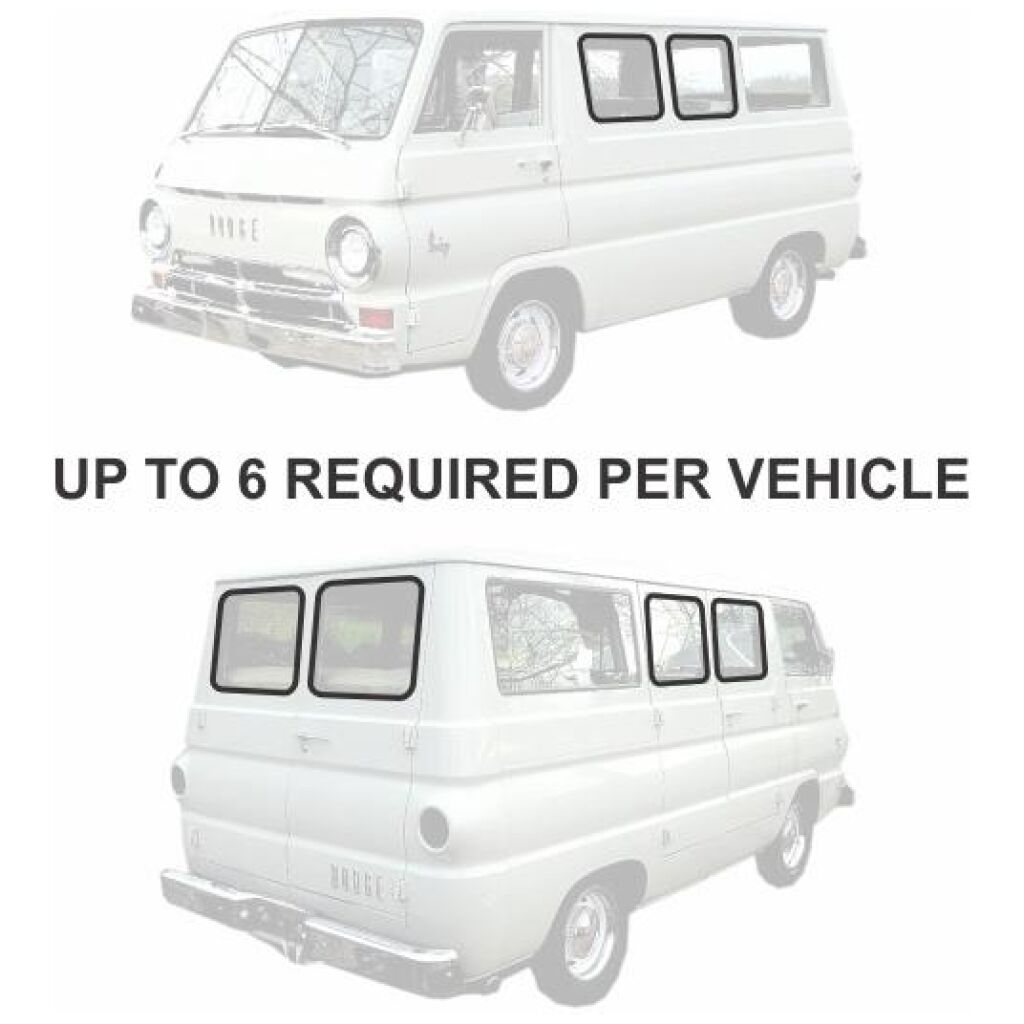 Bakrutegummilist 1964-70 2dr Dodge