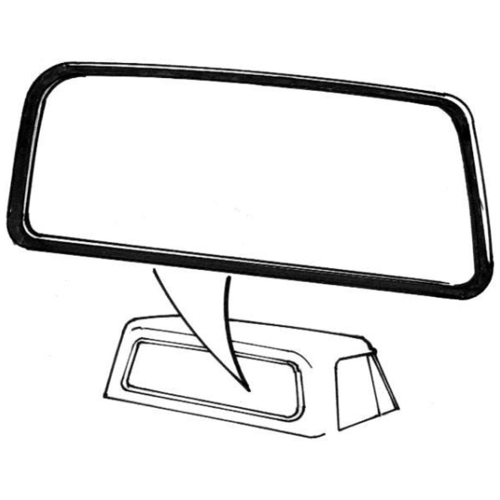 Bakrutegummilist 1967-72 2dr 4dr Ford