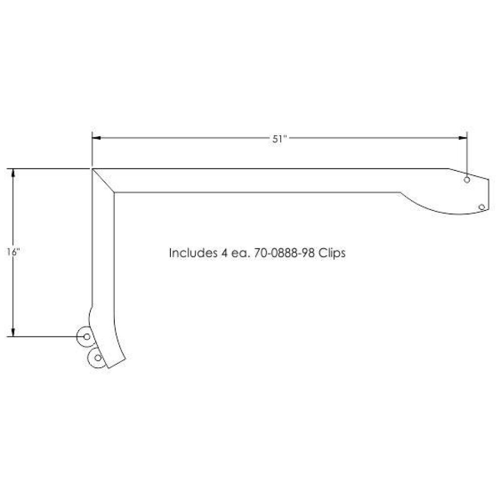 Roof Rail GummilistGummilist 1973-77 2dr ht Pontiac