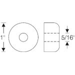 Door check link rod end stop