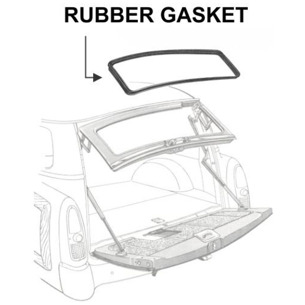 Bakrutegummilist 1952-54 2dr 4dr Ford Mercury