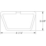 Bromspedalgummi 1984-88 2dr sedan Ford Mercury