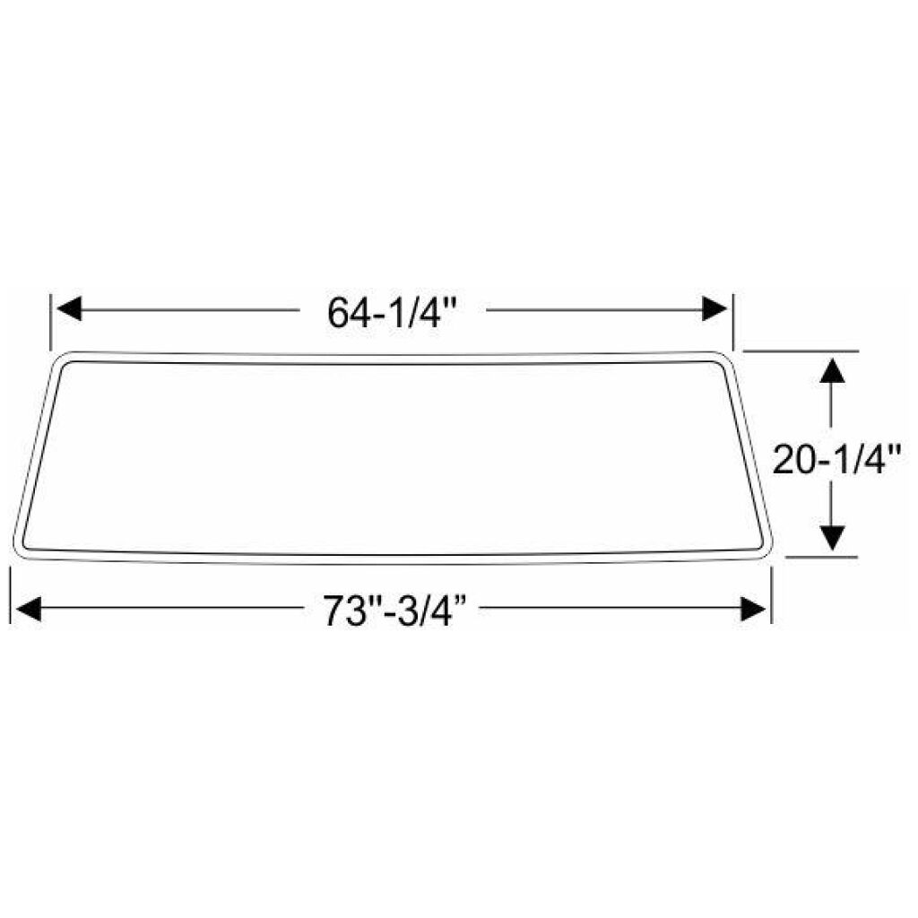 Framrutegummilist 1973-76 2dr 4dr Ford