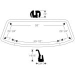 Framrutegummilist 1965-68 2dr 4dr ht cab Chrysler Dodge Plymouth
