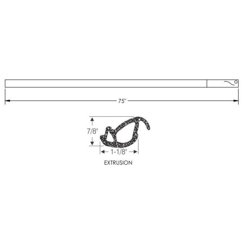 Hardtop Roof Rail Weatherstrip