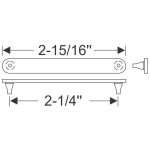 Door drain hole seal 1962-65 2dr 4dr ht cab sedan Buick Cadillac Oldsmobile