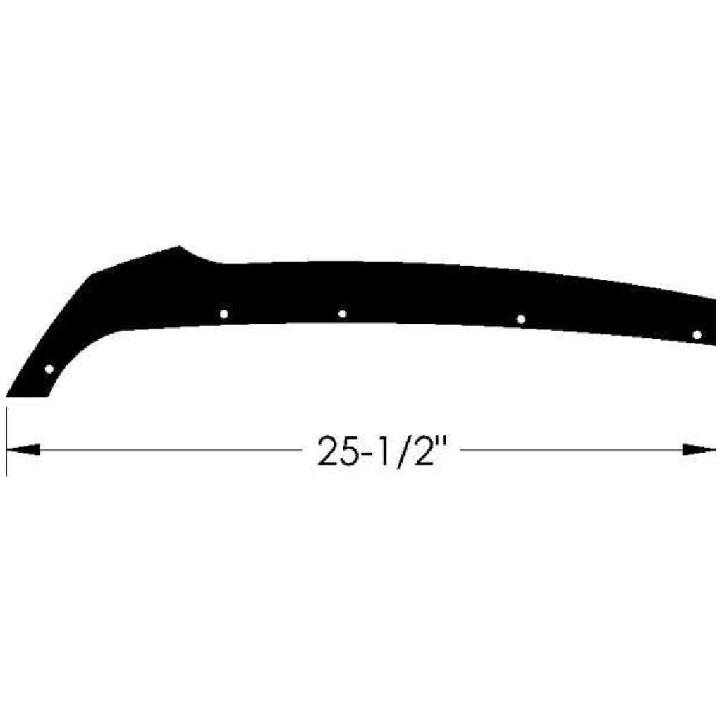 Body / Cowl to Fender Seals 1963-65 2dr 4dr ht cab sedan Cadillac