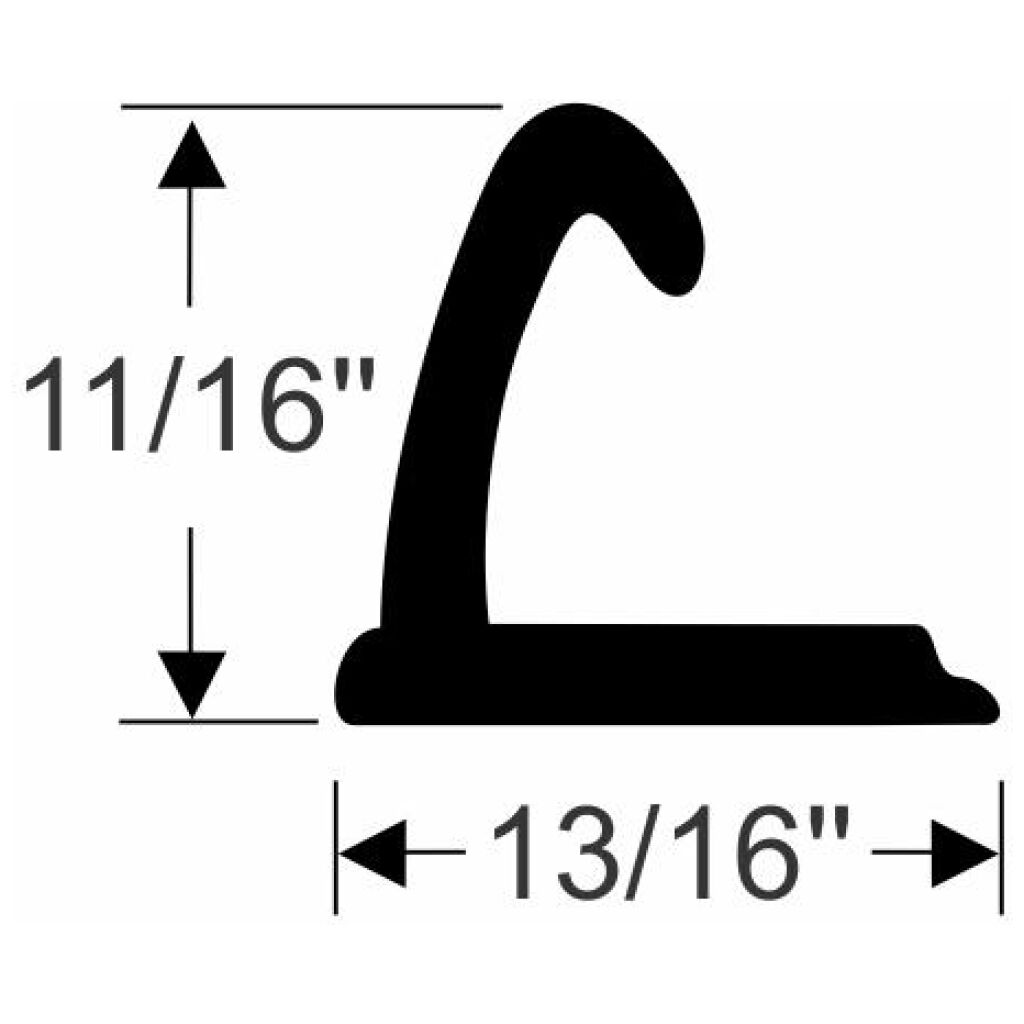 Convertible Roof Rail Weatherstrip 1937-48 2dr 4dr cab Ford Mercury
