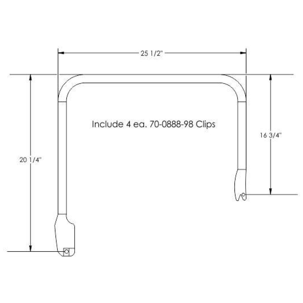 Hardtop Roof Rail Weatherstrip