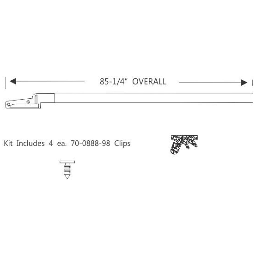 Roof Rail GummilistGummilist 1963-64 2dr ht Oldsmobile Pontiac