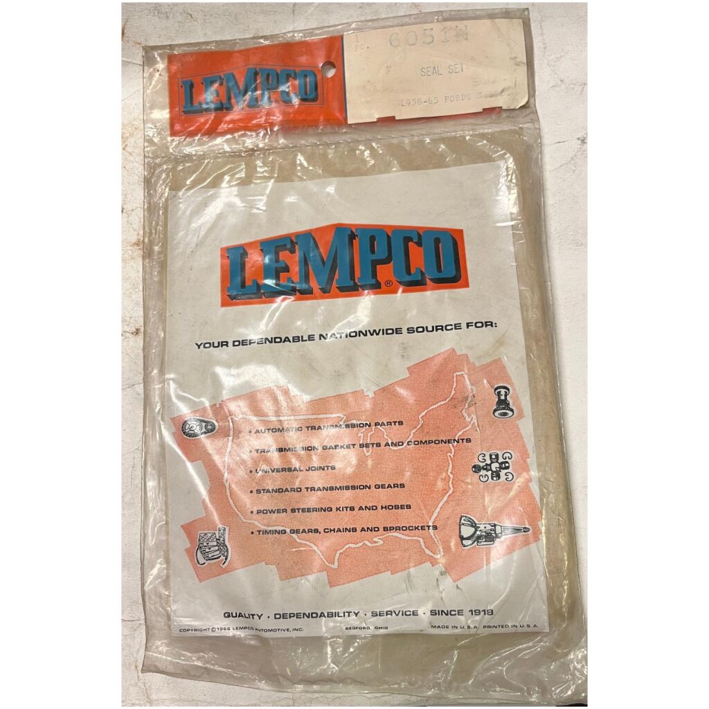 Packningssats transmission 3-speed Ford 1958-65, Lempco 6051N