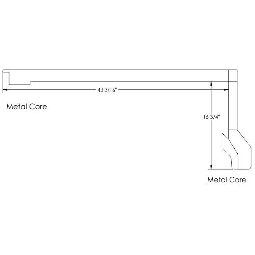 Roof Rail Weatherstrip - Front