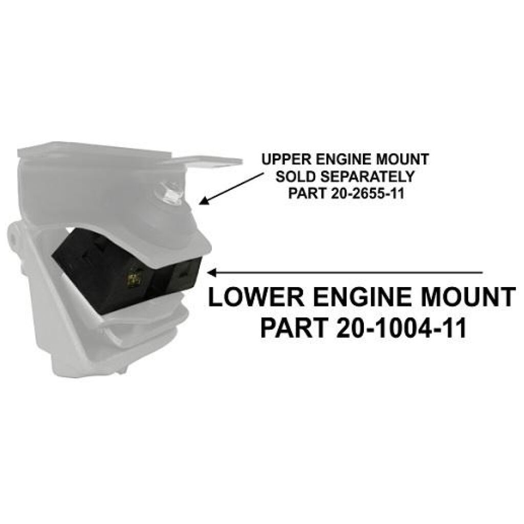 Engine Mount - Lower 1962-66 2dr 4dr ht cab sedan Ford