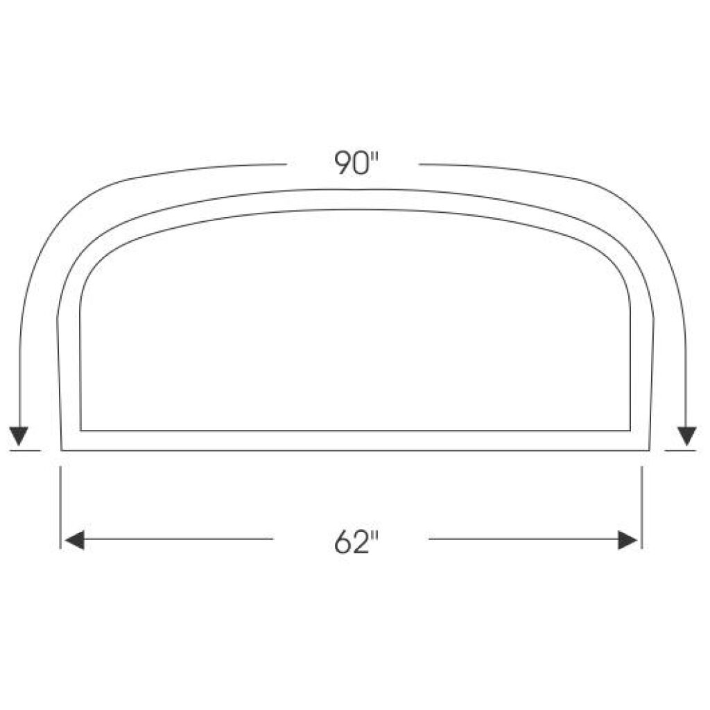 Bakrutegummilist 1961-63 2dr 4dr ht sedan Ford