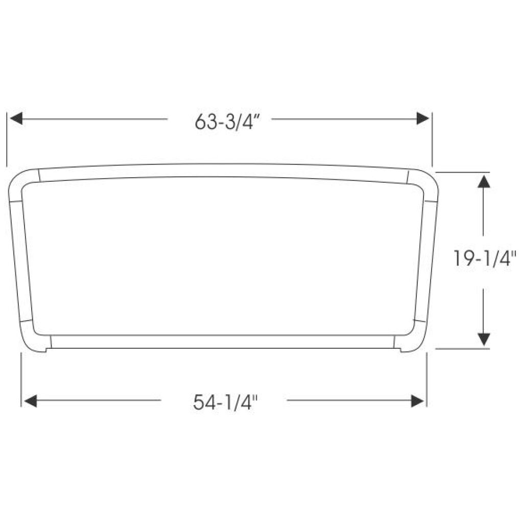 Framrutegummilist 1963-65 2dr ht cab Ford Mercury