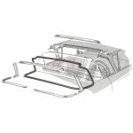 Framrutegummilist 1957-58 2dr 4dr ht Mercury