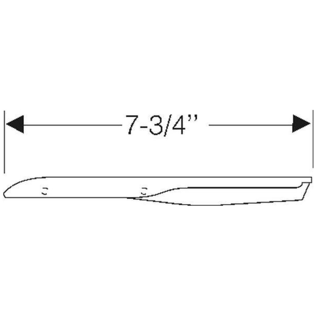Cowl drain gutter 1961-63 2dr 4dr ht cab sedan Buick Cadillac Chevrolet Oldsmobile Pontiac