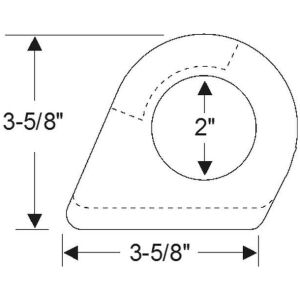 Front apron crossbar grommet 1932 2dr 4dr cab sedan Packard