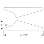 Cowl Panel to Cowl Filler Seals 1961-64 2dr 4dr ht cab sedan Chevrolet