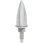 Bullet långa kromade (2-Pack) license plate fastener
