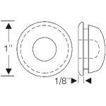 Body Hole Plug 1954-56 2dr 4dr ht cab sedan Buick