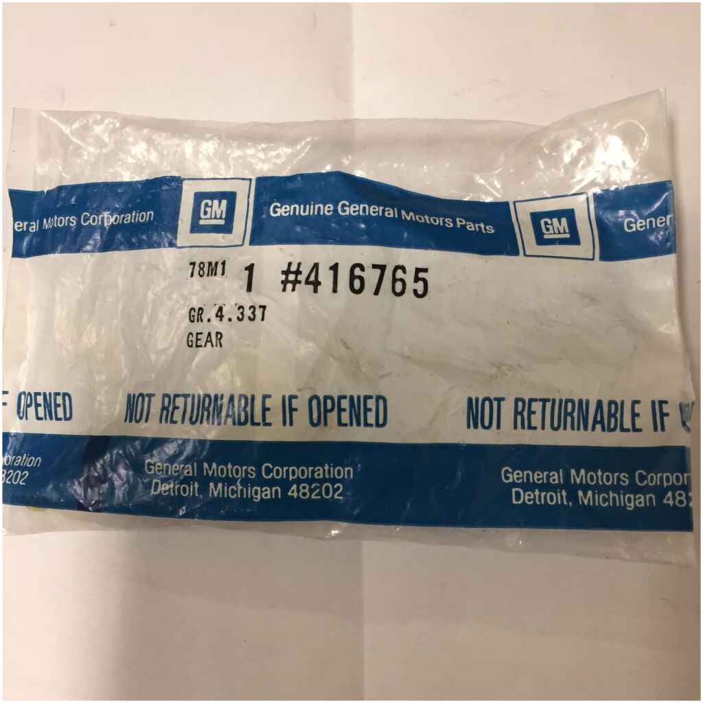 NOS GM HASTIGHETSMÄTARE OLDSMOBILE CADILLAC V8 TH325 65-85 GM GR,4.331 416765
