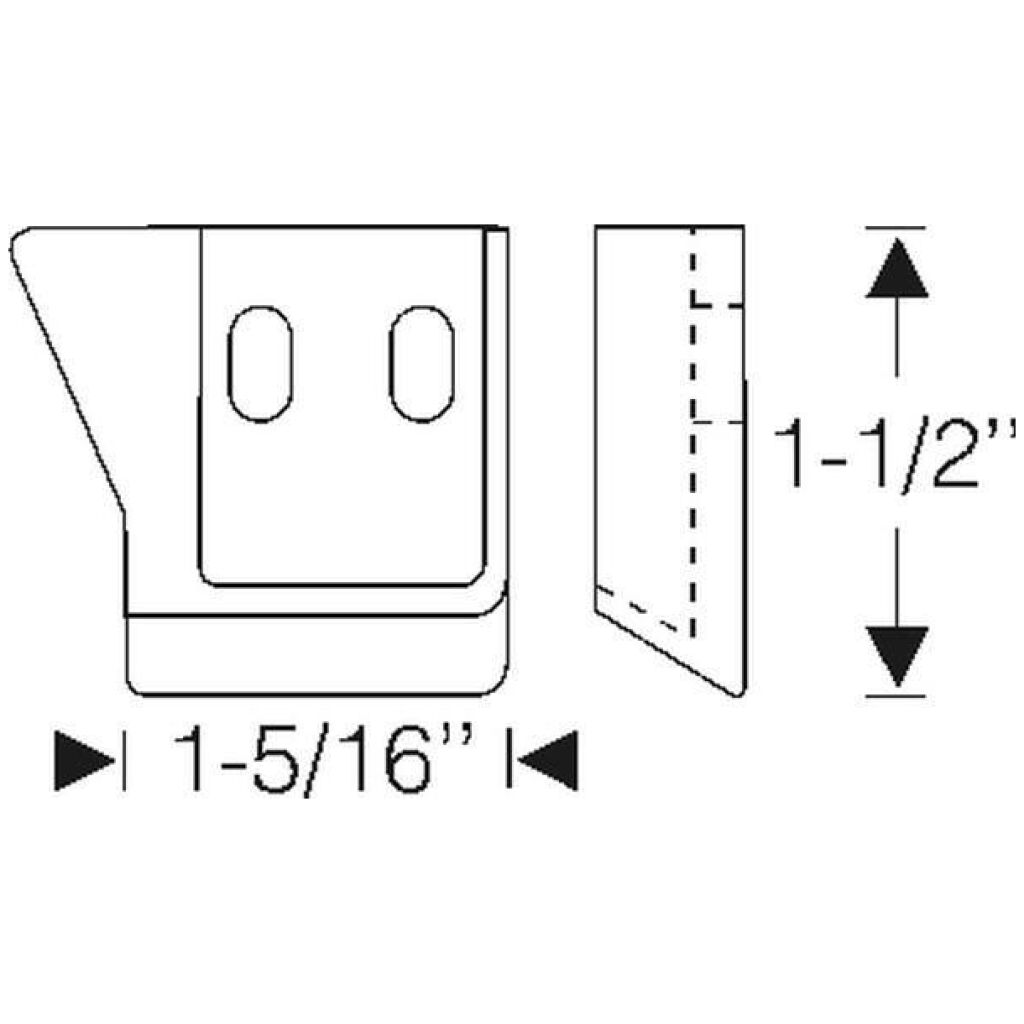 Convertible Top Rest Block 1950-52 2dr cab Chevrolet Oldsmobile Pontiac