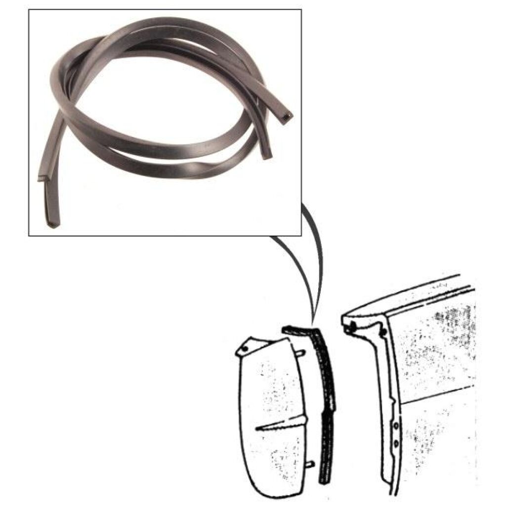 Front Fender Seal 1968-70 2dr 4dr ht cab sedan Ford