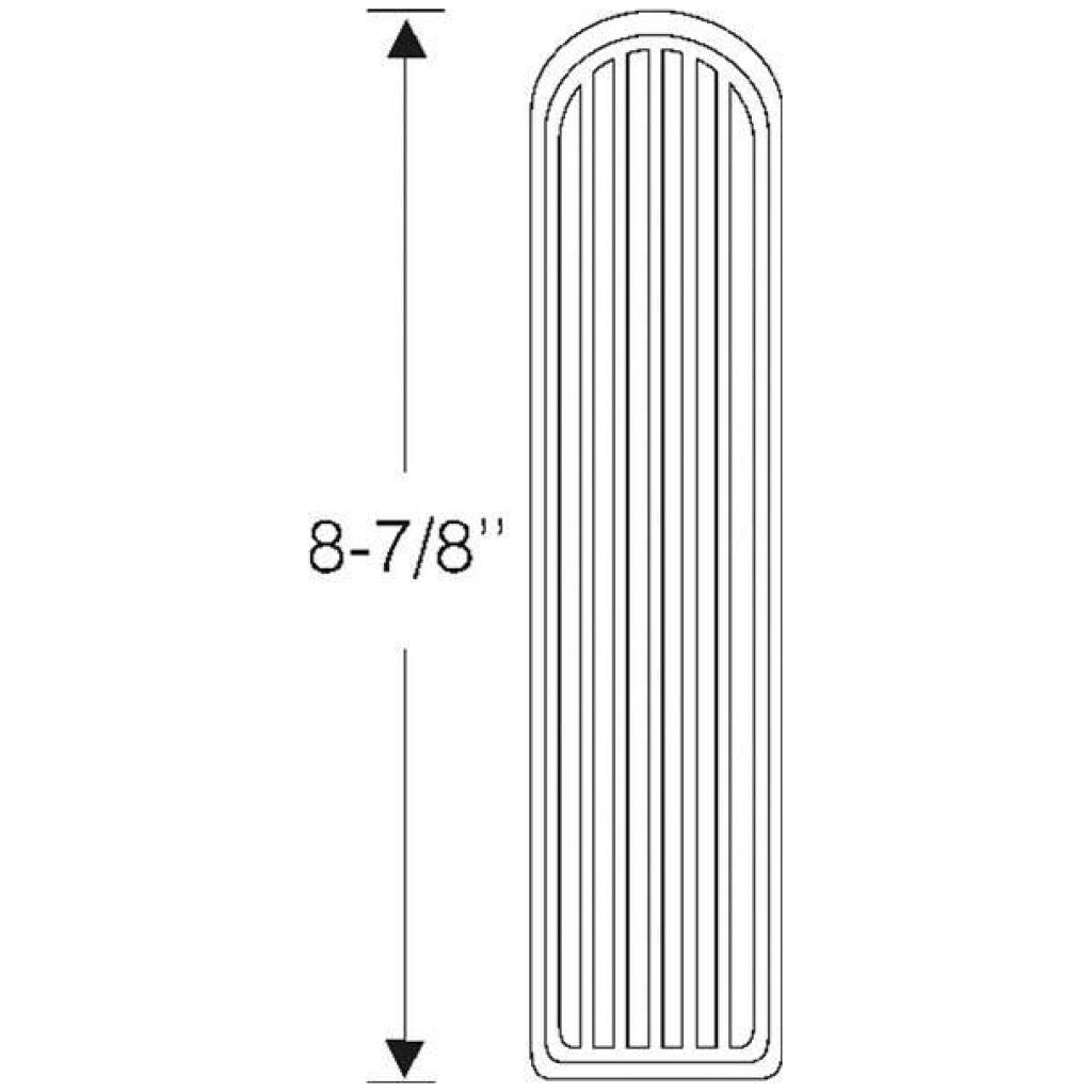 Accelerator pedal pad 1955-57 2dr 4dr ht cab sedan Chevrolet
