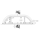 Bakrutegummilist 1950-52 2dr ht Buick Cadillac Oldsmobile