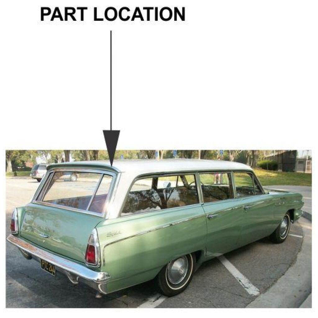 Bakrutegummilist 1961-62 4dr Buick Oldsmobile Pontiac