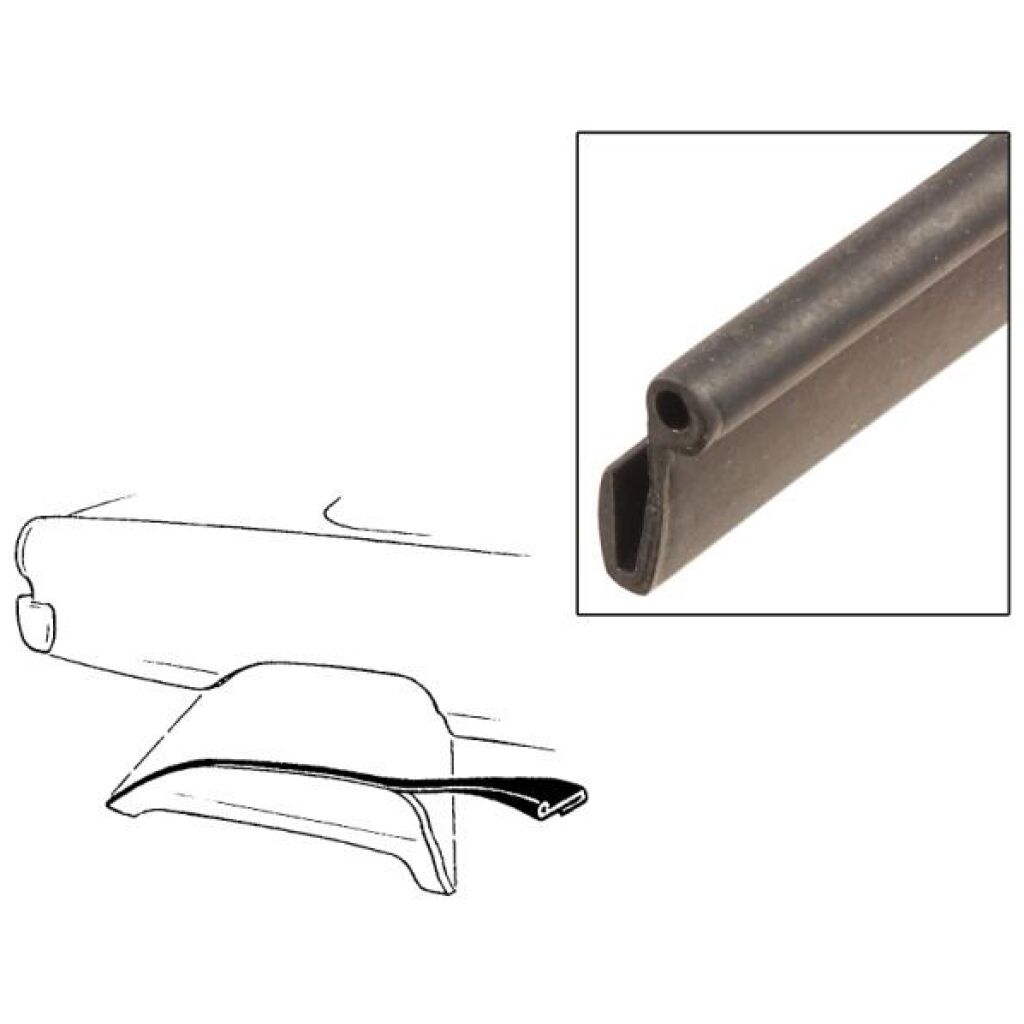 Fender Skirt Weatherstrip 1961-64 2dr 4dr ht cab sedan Ford