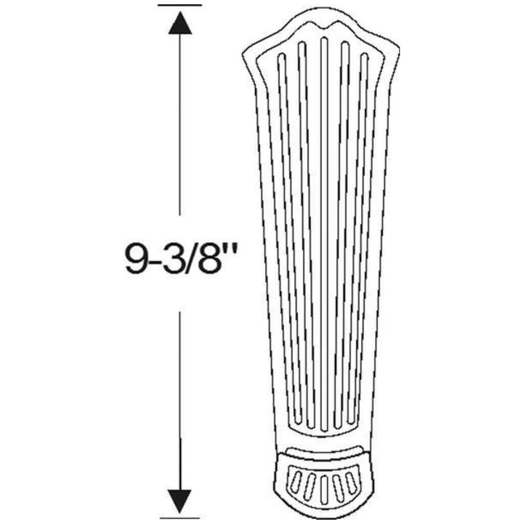 Accelerator Pedal Pad - Black 1931-35 2dr 4dr cab sedan Buick