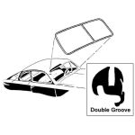 Framrutegummilist 1949-51 2dr ht cab Ford