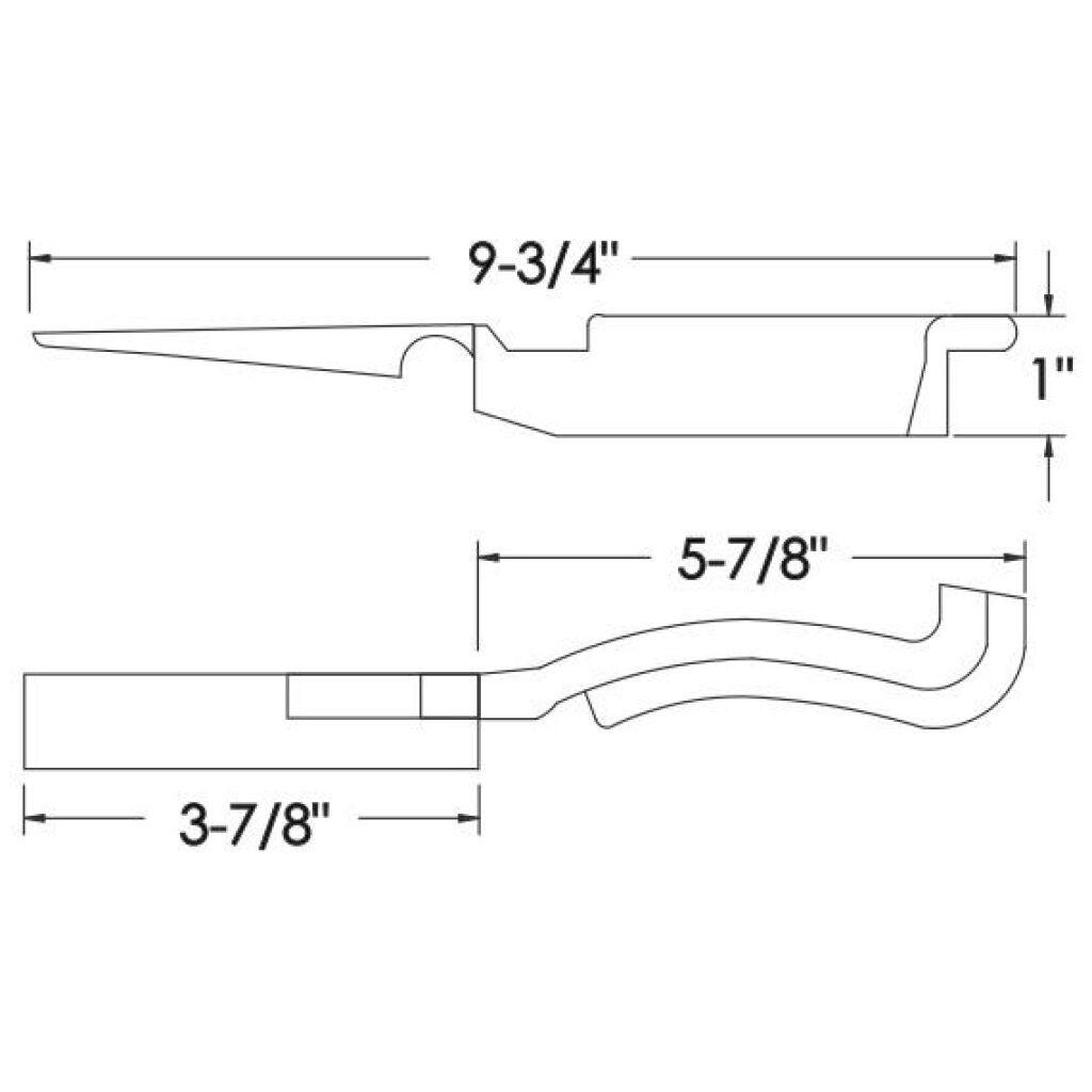 Torpedgummlist Huv 1961-62 2dr ht Cadillac