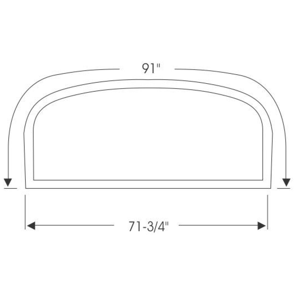 Framrutegummilist 1960-61 2dr ht Edsel Ford