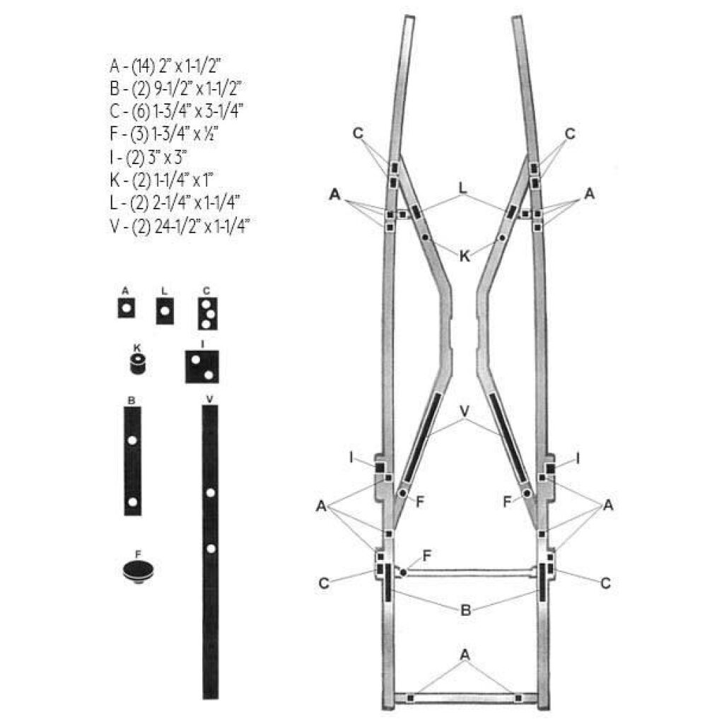 Body To Frame Mounting Pad Set
