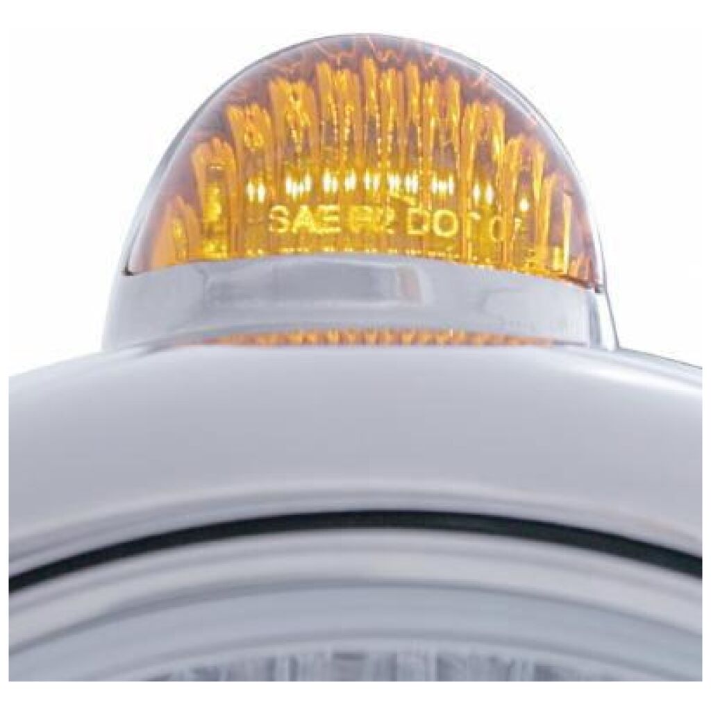Chrome Guide 682-C Headlight H4 & Dual Mode LED Signal