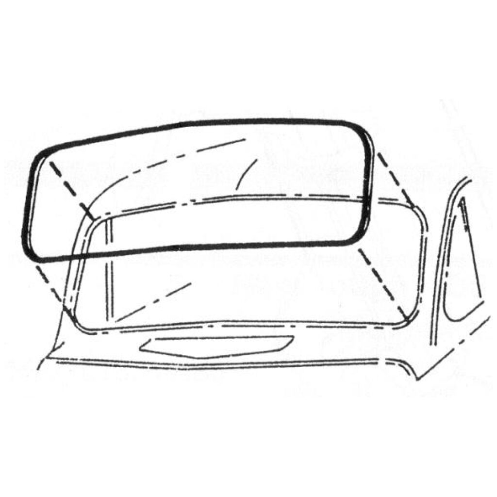 Framrutegummilist 1935-36 2dr 4dr cab Ford