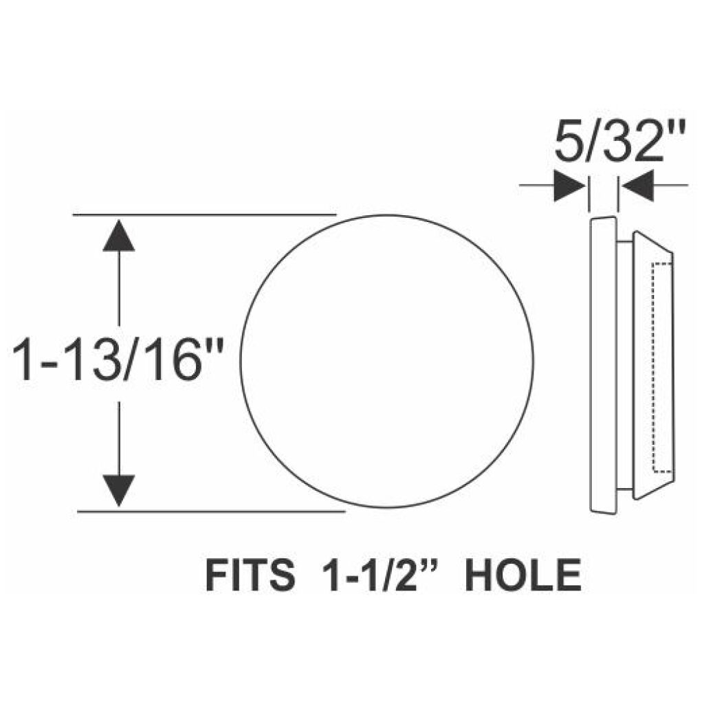 Body Hole Plug 1948-79 2dr 4dr ht cab sedan Ford Mercury