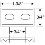 Door Check Strap Bracket - Adjustable 1932-36 2dr 4dr cab sedan Ford