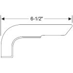 Front Fender Seal 1936-37 2dr 4dr cab sedan Packard
