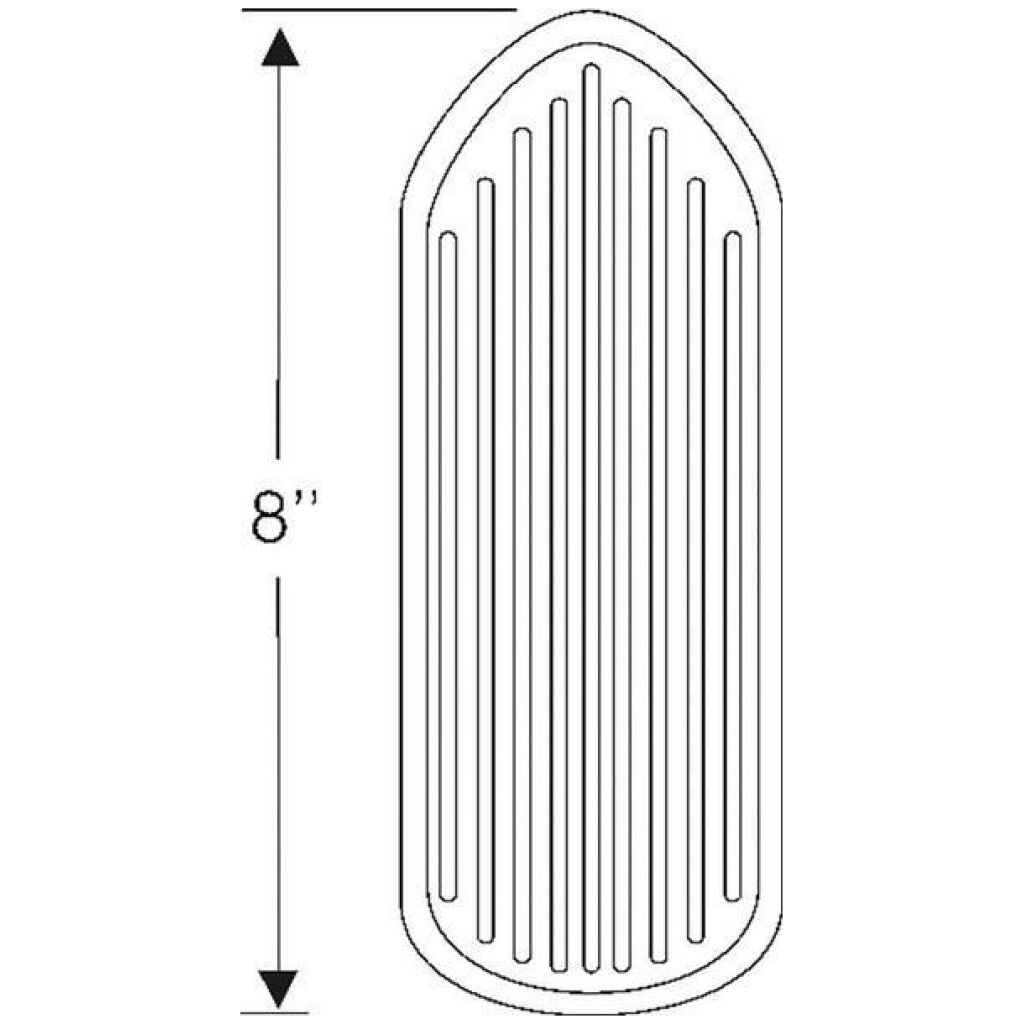 Accelerator pedal pad 1953-59 2dr Chevrolet GMC