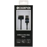 Kabel USB-Apple iPhone 4 mfl svart 1,5 m