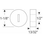 Door check link rod end stop 1932-51 2dr 4dr cab sedan Ford Mercury
