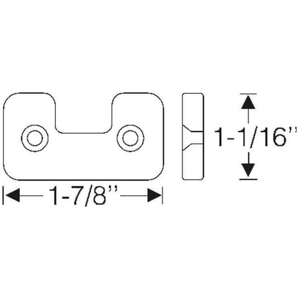 Detachable center post pad 1937-38 2dr 4dr cab Buick Cadillac Chevrolet Oldsmobile Pontiac